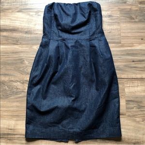 Express Strapless Denim Dress size 4